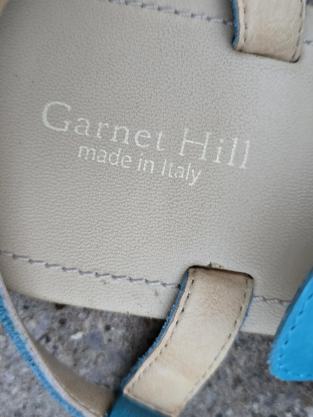 Garnet Hill Sandals Sz 7 Leather Thong Sandals Strappy Boho Vacation Resort - Picture 5 of 11